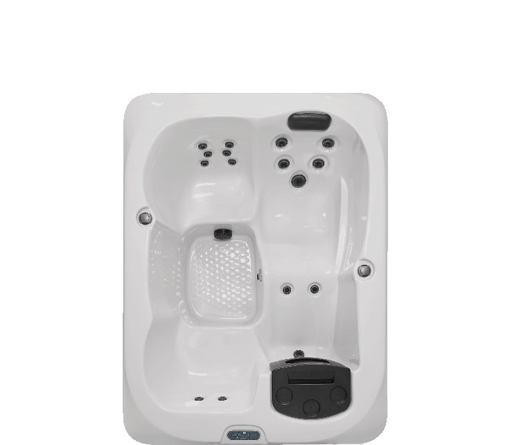 Top-down view of the Master Spas L5 showing interior seating and jet layout